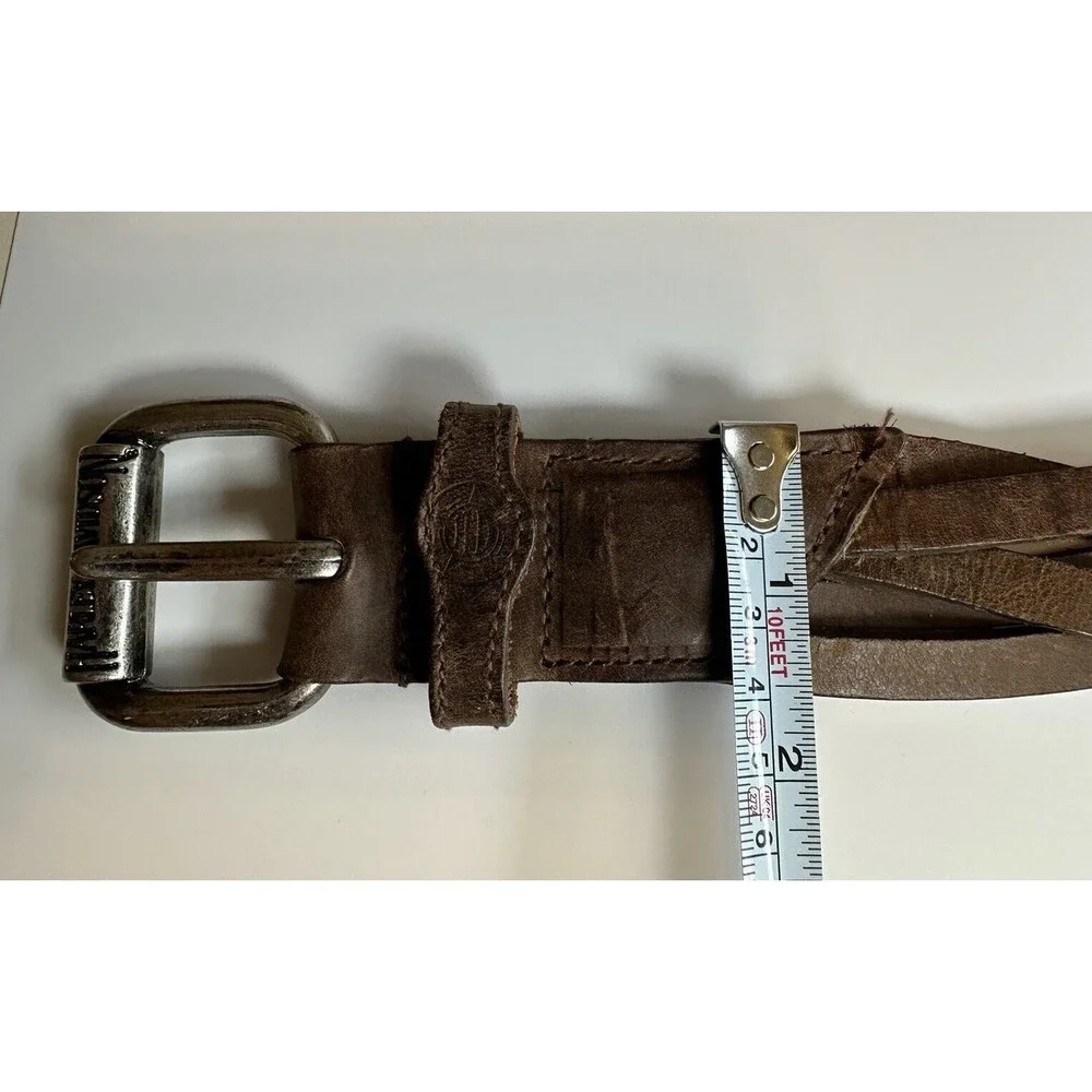 HARLEY-DAVIDSON MEN FULL GRAIN COWHIDE LEATHER BROWN BELT 98481-95VM S 28/30